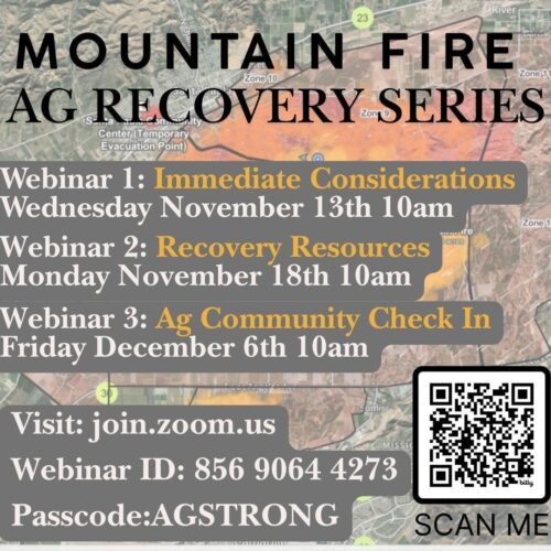 Moutain Fire AG Recovery Series Meetings